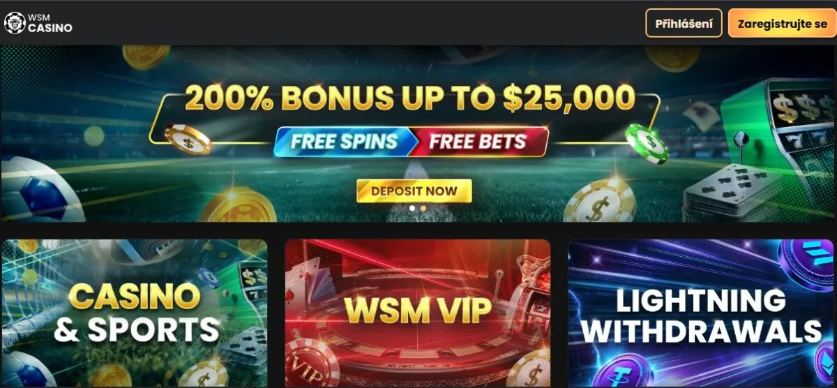 WSM Casino – Česká kvalita a inovace v jednom balení